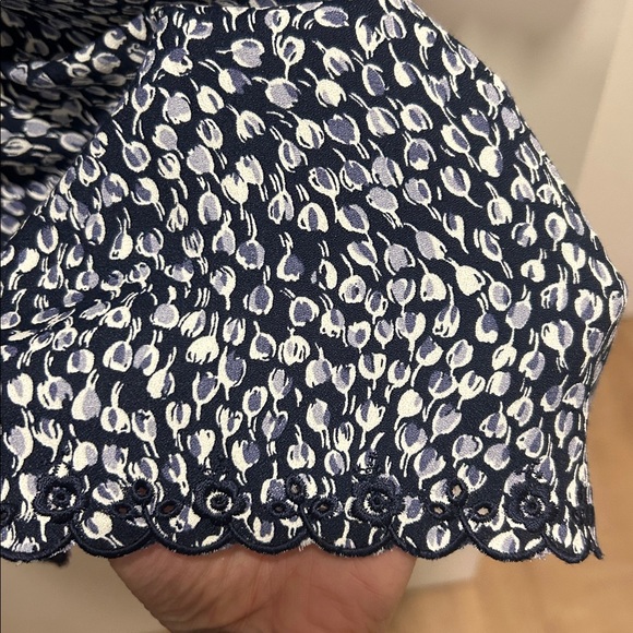 Reformation Floral Navy and Cream Mini Dress - Picture 10 of 15